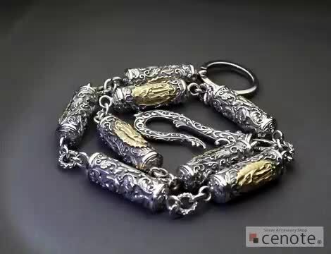 シルバー925 ウォレットチェーン　ローラー CHROME HEARTS クロムハーツ ウォレットチェーン ROLLER&No5