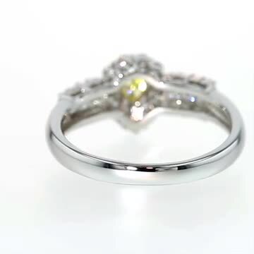 楽天市場】イエローダイヤモンド リング 0.125ct FANCY VIVID YELLOW