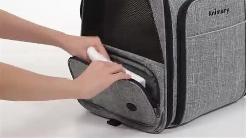楽天市場】在庫限り Animary ペットキャリー リュック 拡張型