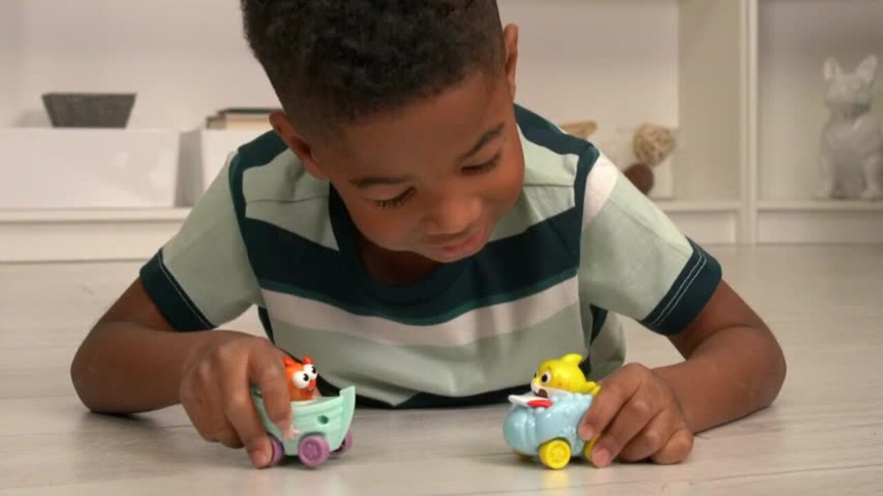 ベイビーシャーク　ミニカー Pinkfong Baby Shark Mini Car Father Shark Diecast Metal Toy