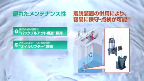鶴見汚物用ポンプ 送料無料40PUA2.15S 0.15kw/100V/60Hz吐出し口径40mm