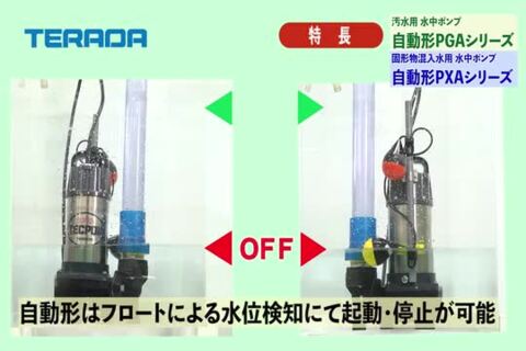 最新作爆買いTERADA（寺田ポンプ）　汚水用水中ポンプ　PGA-400T　未使用品 ポンプ