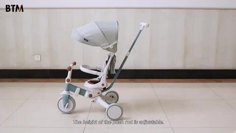 楽天市場】子供用三輪車 折りたたみ かじとり 手押し棒 おしゃれ