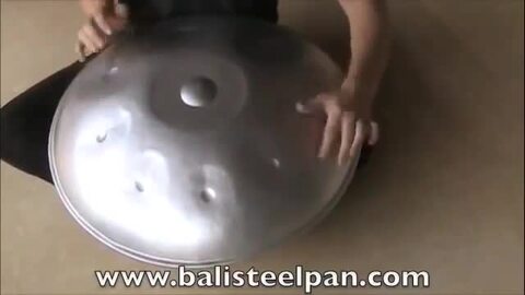 スティールパン クロムゴールド ケース付き ハングドラム HANG ハンド