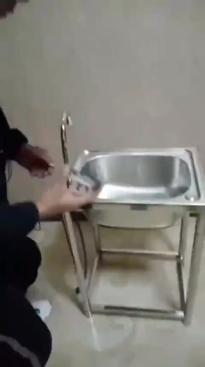 ☆流し台 シンク A150 ガーデンシンク ステンレス 水栓付き 蛇口X2565