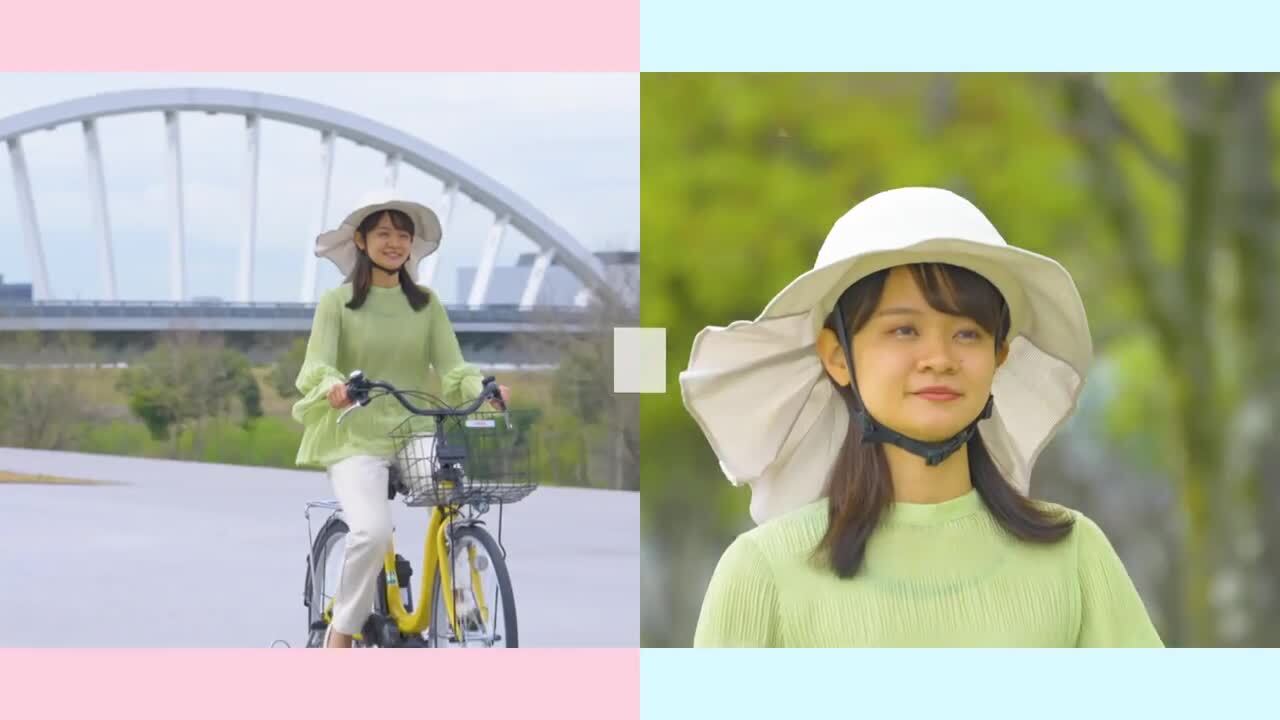 帽子型ヘルメット 自転車 女性用 ココメット キャスジョッキー Mサイズ