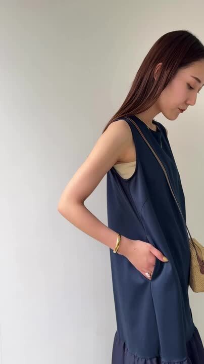 Dignite Collier ワンピース 80255016 フレア ロング丈 Dignite Collier ディニテコリエ ワンピース 80255016