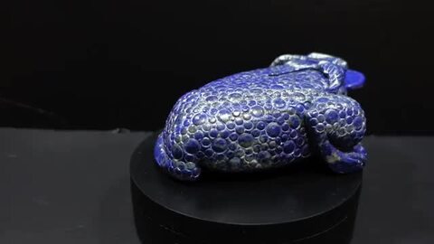 楽天市場】【一点物】風水蛙（三脚蟾蜍） ラピスラズリ 彫刻