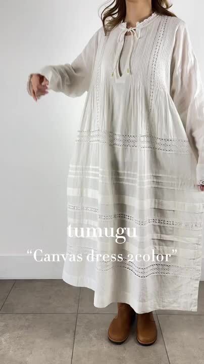 ☆とも☆ tumugu ツムグ リネン サロペットとワンピース tumugu:（ツムグ） | リネンヘンプ×パナマメッシュ ワンピース
