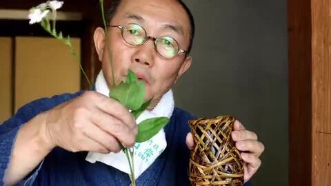 楽天市場】虎竹掛け花籠 蝉 : 虎斑竹専門店 竹虎