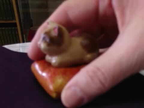楽天市場】【茶道具】猫香合輪島塗乾漆秋峰作 木箱 : にしかわ茶道具