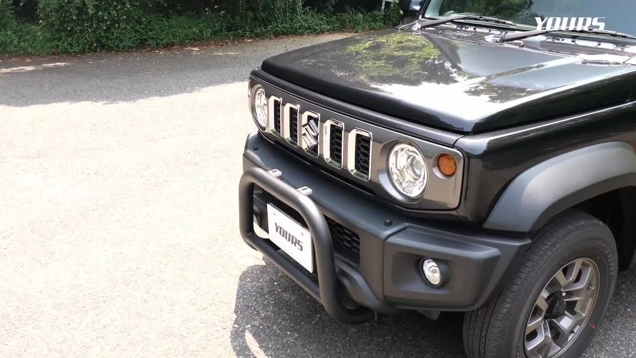 SUZUKI フロントバンパーガード 黒 Amazon | エムズスピード クロスライン フロントバンパーガード