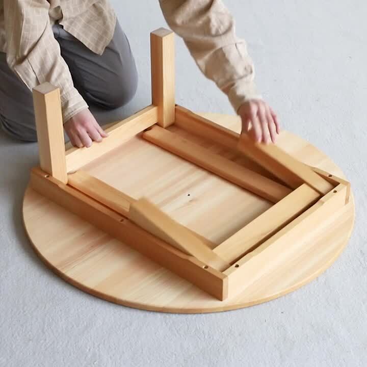 楽天市場】ちゃぶ台 80cm ひのき ミニ ローテーブル リビング