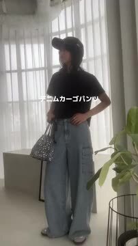 楽天市場】デニム カーゴパンツ レディース デニムパンツ カーゴ
