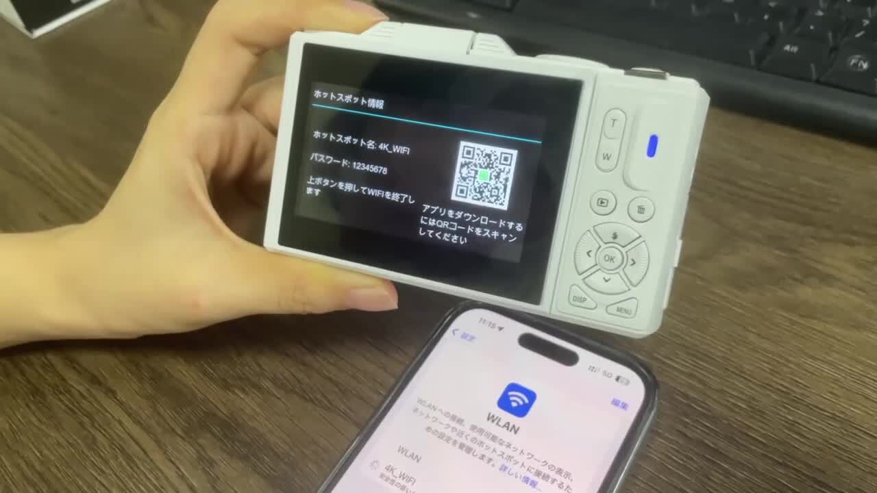 LAMA デジカメ 4k デジタルカメラ WIFI対応 6400万高画素 16倍