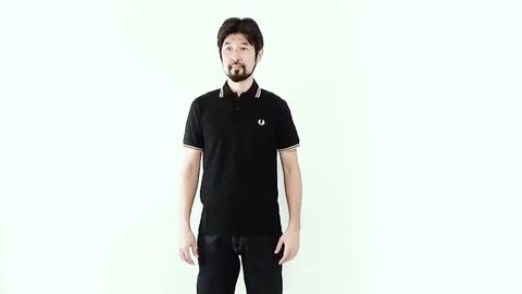 fred perry m1200 ポロシャツ　黒金 The Fred Perry Shirt - G12(8 157：BLACK／CHAMPAG): | FRED