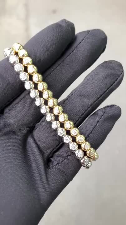 楽天市場】ブレスレット メンズ K18WG 18金 ホワイトゴールド