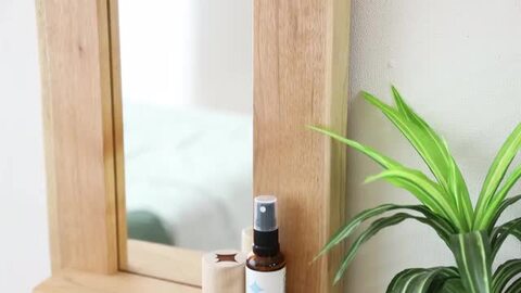 新品 KIJIYA 飛騨家具 棚付 鏡 ウォールナット ウォールミラー 壁掛け鏡 飛騨家具 kijiya 家具工房雉子舎 飾り棚付鏡 幅広小 国産家具