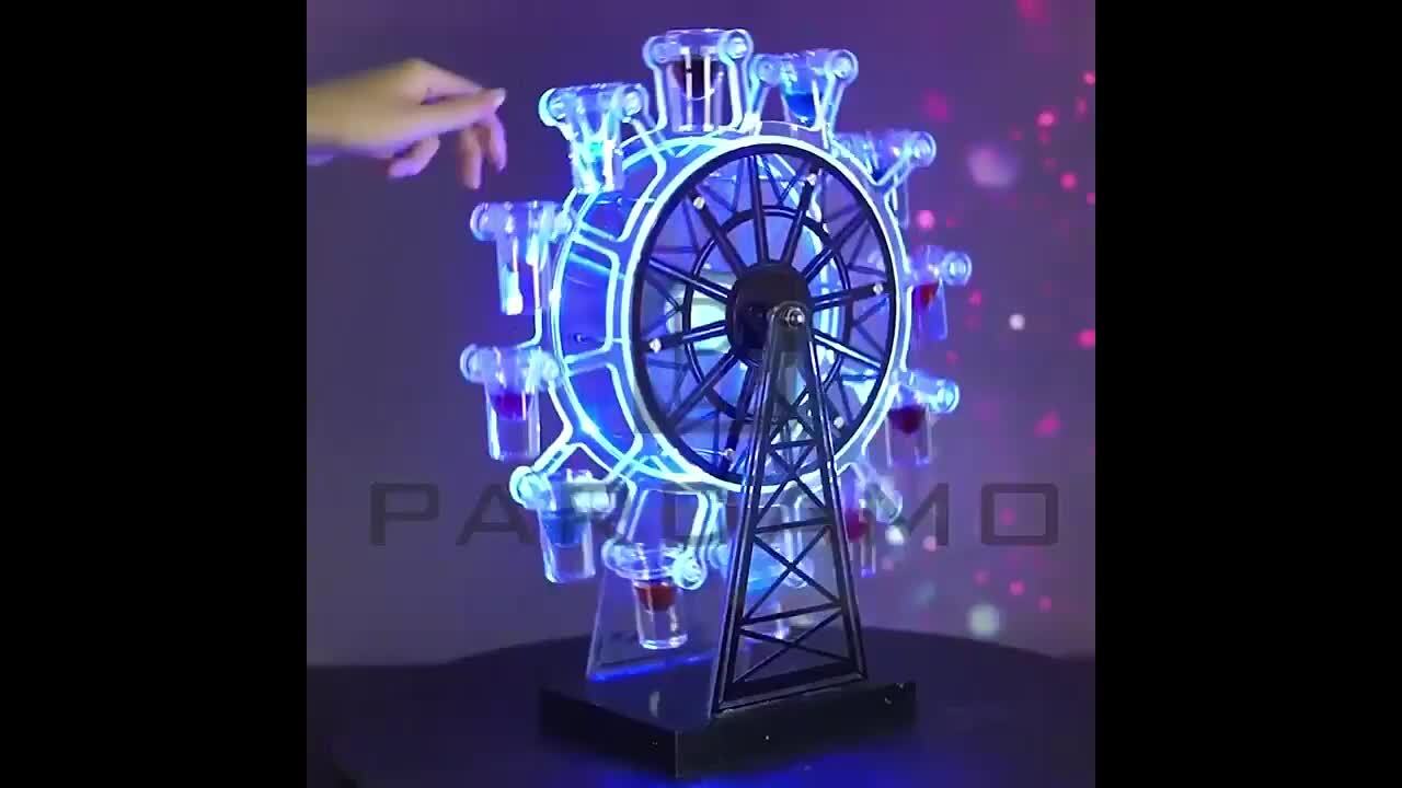 楽天市場】[☆グラス付☆] New テキーラ観覧車 LED 光る 東レ