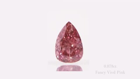 ピンクダイヤモンド ルース 【Fancy Vivid Pink 0.078】 / s0361dp