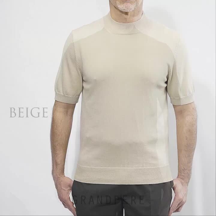 楽天市場】バフィー BAFY ニットTシャツ モックネック 1123