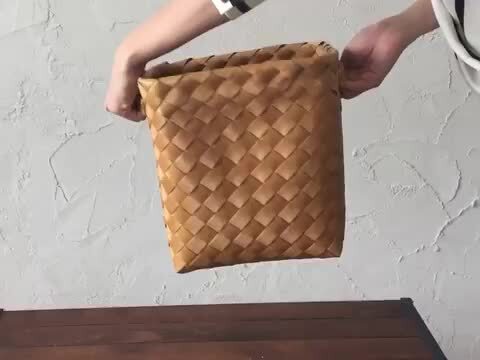 楽天市場】かご バスケット 白樺風 持ち手付き 19×26cm 深型