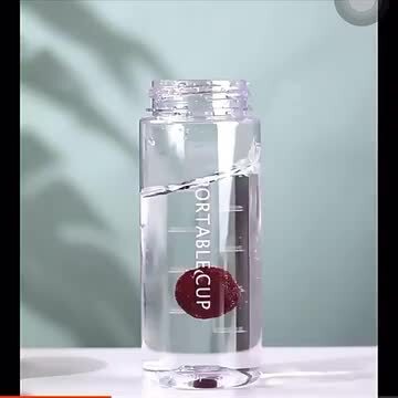 フィルター付きガラスボトル 600ml/1000ml*6 ウォーターボトル ガラス 水筒 透明 ボトル おしゃれ シンプル