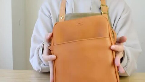 Rinori リノリ レザー ショルダーバッグ 茶★ショルダーポーチ Rinori リノリ レザー ショルダーバッグ 茶☆ショルダーポーチ