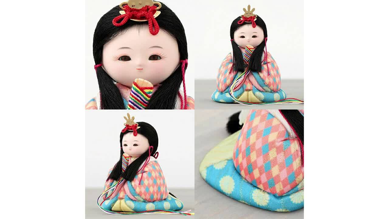楽天市場】雛人形 コンパクト ケース飾り おしゃれ かわいい 木目込み