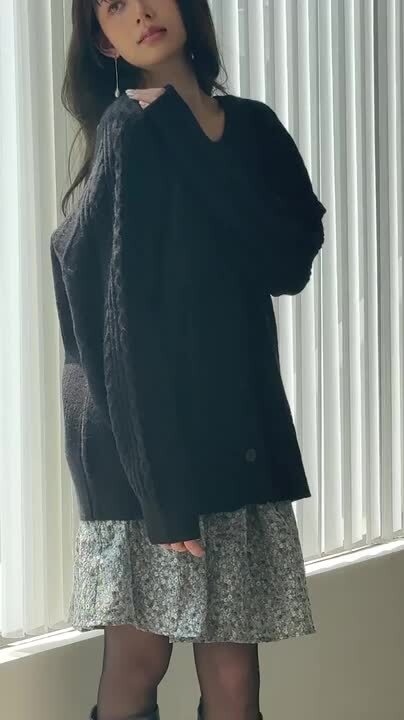 楽天市場】ケーブル編みニット 変形 トップス 3way セーター