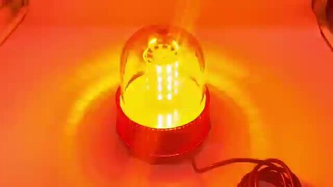 楽天市場】回転灯 LED オレンジ 40LED 12V 24V 兼用 アンバー 点滅灯