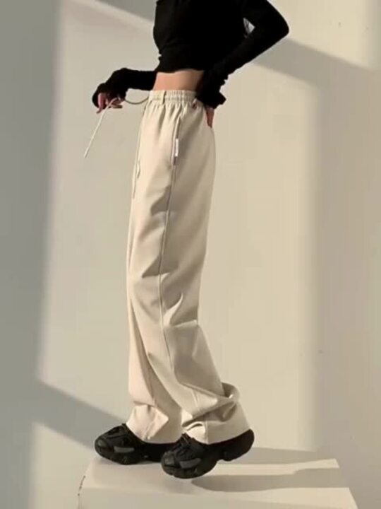 韓国ファッション 楽ちんパンツ 綺麗め スウェット ストレート 楽天市場】パンツ レディース スウェット 韓国 ポケット ワイド
