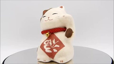 フェルト ミニまねきねこ リース 三毛猫R お宝無し フェルト ミニまねきねこ リース 三毛猫R お宝無し - クラフト