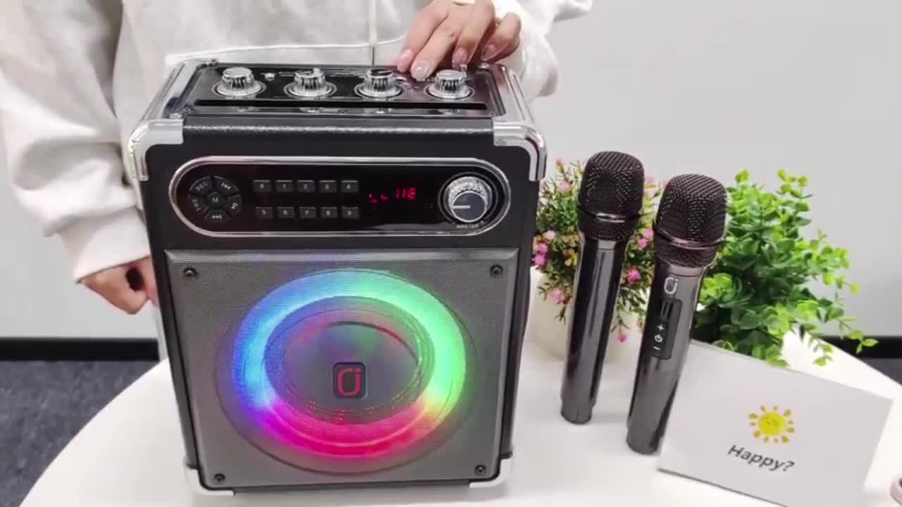 JYX ワイヤレスマイク スピーカーセット 拡声器 カラオケセット Amazon | JYX ワイヤレスマイク スピーカーセット マイク二本