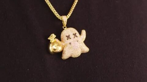 ghost icy key chain gold　新品未使用