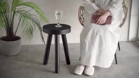 木製楕円形スツール 　高さ60cm 楽天市場】カウンタースツール 高さ60cm スツール 木製 天然木