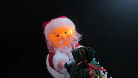 サンタ　クリスマス　動く　店頭ディスプレイ　置物　インテリア