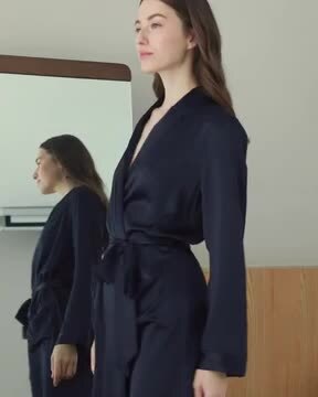 楽天市場】LILYSILK シルク バスローブ レディース ローブ 長袖