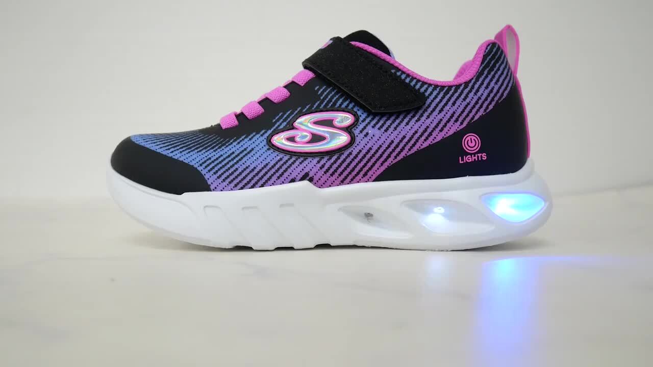 ⭐️新品未使用⭐️ スケッチャーズ　7色に光る靴　ハイカット　20センチ ⭐️新品未使用⭐️ スケッチャーズ 7色に光る靴 ハイカット 20センチ