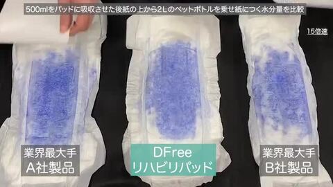 楽天市場】DFree リハビリパッド スーパーロング 6~7回吸収 32枚 男女 