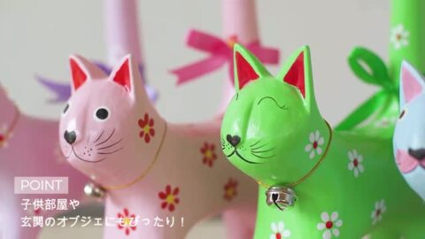 楽天市場】バリネコ バリ猫 猫 置物 トイレットペーパーホルダー ...