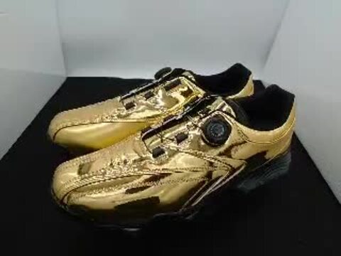 楽天市場】キラキラ ゴルフ用スパイク／シューズ ゴールド（金色