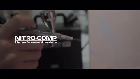 楽天市場】PROFIX NITRO-COMP ニトロコンプ V1 オイルレスエアコンプレッサー 据え置き型 エアブラシ ホース 付き 静音 塗装  スプレー エアブラシ ホビー エアブラシスタンド付き 模型塗装 グラデーション塗装 フィギュア RCカー ガンプラ 塗装用エアブラシ プロ ...