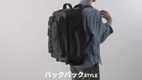 【多機能×軽量】　カフティーポンプ キャリーパック リュック 2WAY　ブラック wunib1083.jpg