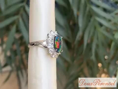 楽天市場】【中古】 Pt900 ブラックオパール リング 13号 2.82ct 楽天市場】【中古】 Pt900 ブラックオパール リング 13号 2.82ct