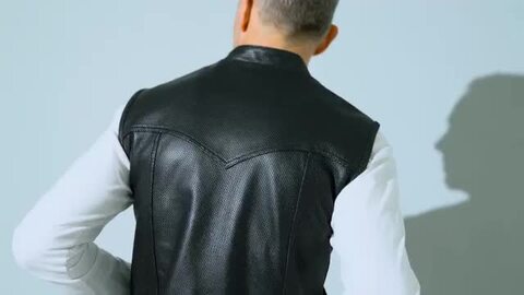 楽天市場】Liugoo Leathers 本革 メッシュレザーバイカーベスト