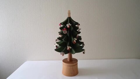 木製クリスマスツリー 　オルゴール 138080326574_4.jpg