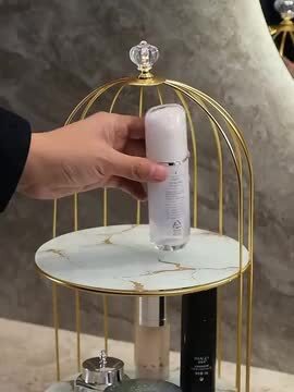 〈北欧風〉おしゃれ　メイク　化粧品　収納ラック 2点セット 北欧風〉おしゃれメイク化粧品収納ラック 2点セット