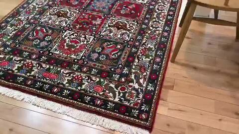 イラン　バクティアリ族　ジャッラー 楽天市場】ペルシャ絨毯 【本物イラン産】 バクティアリ