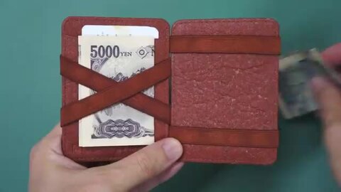HUNTERSON] コイン入れつきマジックウォレット 魔法の財布 日本紙幣  
